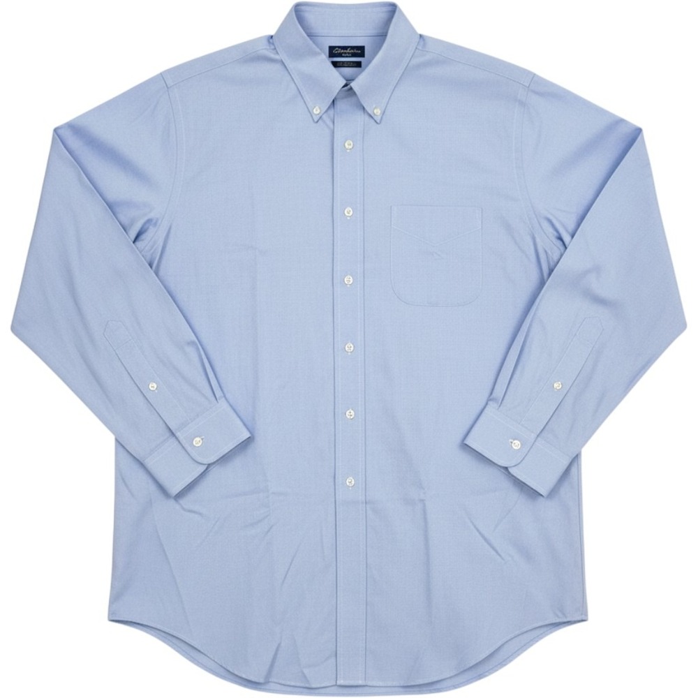 Brooks Brothers Light Blue Non-Iron Oxford Dress Shirt 17.5-34 Traditional Fit